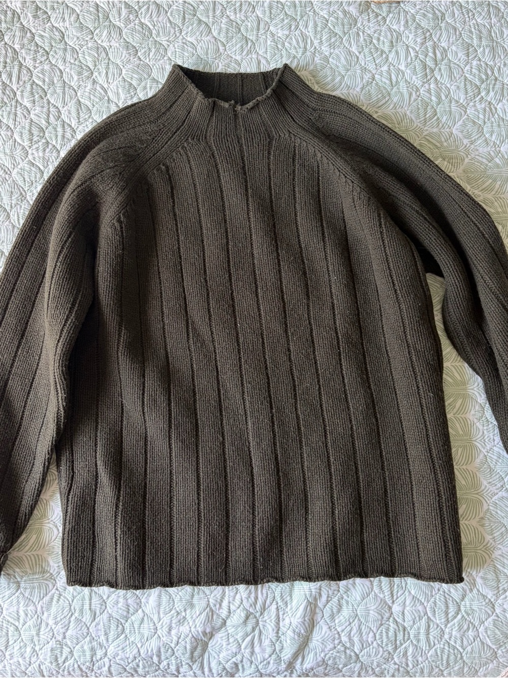 J. Crew Men's Ribbed Turtleneck Sweater - Dark Brown